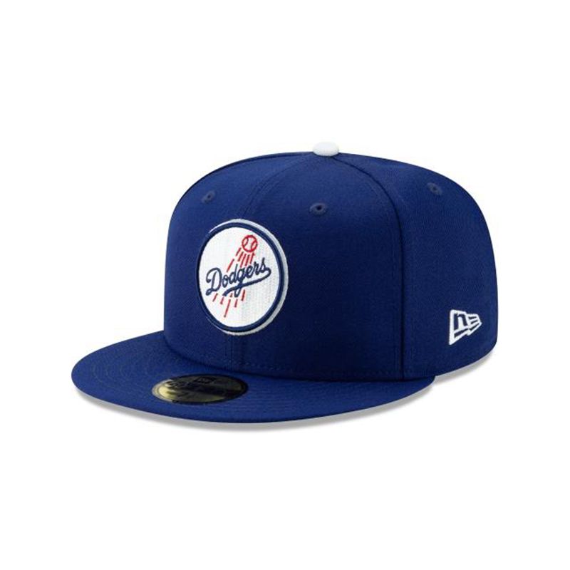 MLB Los Angeles Dodgers Logo Pack 59Fifty Fitted (SMW0435) - Blue New Era Caps